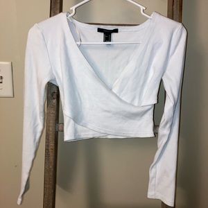 Forever 21 long sleeve crop top